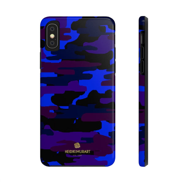 Purple Blue Camo Print Phone Case, Army Military Case Mate Tough Phone Cases -Made in USA | Heidikimurart Limited Purple Blue Camo Print Phone Case, Army Military Case Mate Tough Phone Cases -Made in USA | Heidikimurart Limited