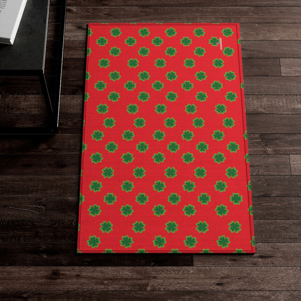 Red Green Clover Dornier Rug