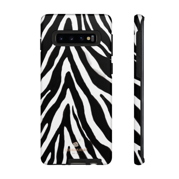 Zebra Stripe Phone Case, Animal Print Tough Designer Phone Case -Made in USA-Phone Case-Printify-Samsung Galaxy S10-Matte-Heidi Kimura Art LLC