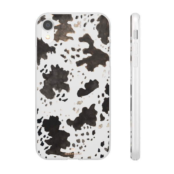 Cow Print Slim Flexible Wireless Charging Friendly iPhone Samsung Flexi Phone Cases-Phone Case-iPhone XR-Heidi Kimura Art LLC