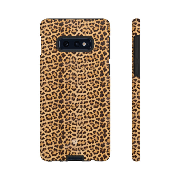 Leopard Animal Print Tough Cases, Designer Phone Case-Made in USA-Phone Case-Printify-Samsung Galaxy S10E-Glossy-Heidi Kimura Art LLC