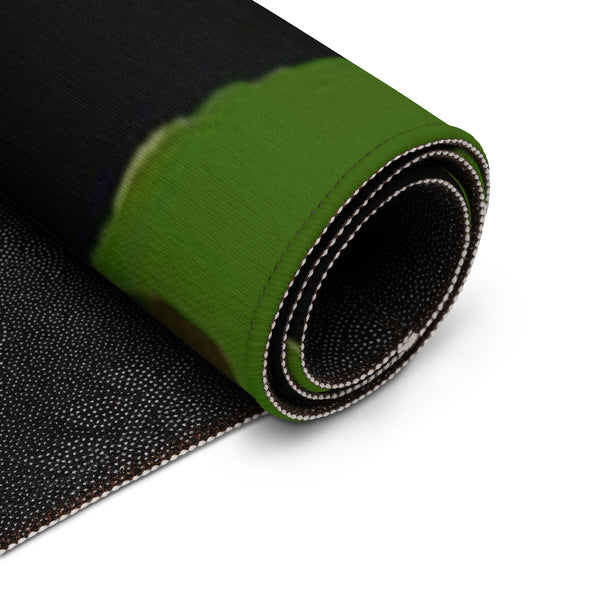 Green Camo Print Dornier Rug