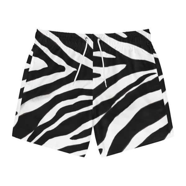 Black Zebra Men's Swim Trunks