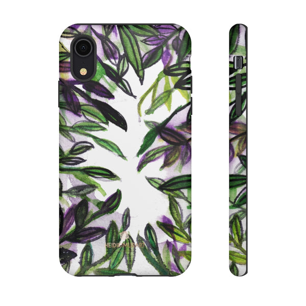 Tropical Leave Print Tough Cases, Designer Phone Case-Made in USA-Phone Case-Printify-iPhone XR-Matte-Heidi Kimura Art LLC
