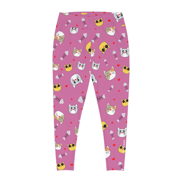 Pink Cat Lover's Tights, Best Women's Plus Size Leggings