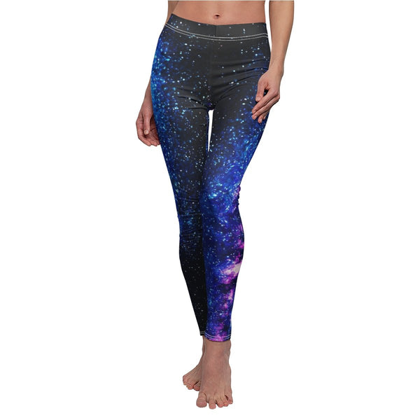 Galaxy Cosmos Space Purple Best Women's Casual Leggings, Made in USA(US Size: XS-2XL)-Casual Leggings-Heidi Kimura Art LLC Galaxy Cosmos Leggings, Galaxy Cosmos Space Purple Best Women's Fancy Dressy Cut & Sew Casual Leggings - Made in USA (US Size: XS-2XL) Galaxy Leggings, Galaxy Print Leggings, Space Tights, Galaxy Workout Leggings, Galaxy Leggings Outfit, Galaxy Leggings Plus Size, Galaxy Running Leggings