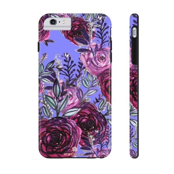 Haru Violet Purple Floral Rose Print Case Mate Tough Phone Cases - Made in USA - Heidikimurart Limited 