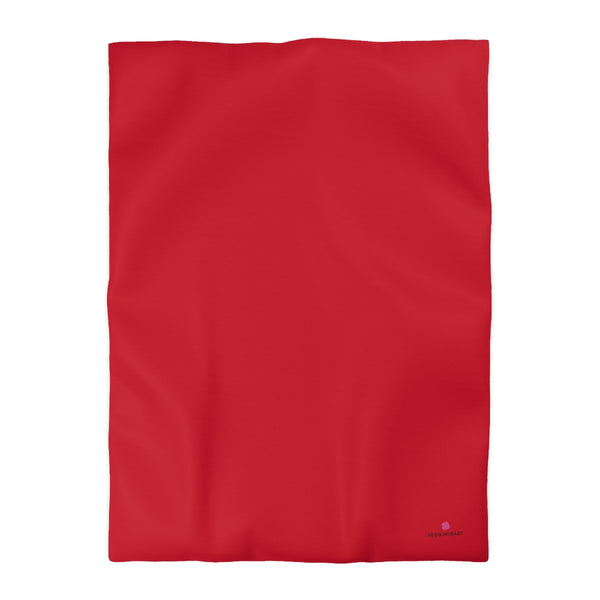 Wine Red Color Duvet Cover,  Solid Color Best Microfiber Duvet Cover