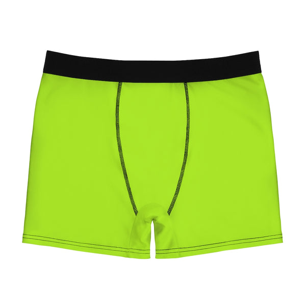Neon Green Men's Boxer Briefs, Bright Sexy Underwear-All Over Prints-Printify-Heidi Kimura Art LLC Neon Green Men's Boxer Briefs, Bright Sexy Underwear, Men's Gay Erotic Boxer Briefs Underwear (US Size: XS-3XL)