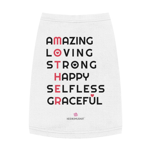 Best Pet Tank Top For Dog/ Cat, Lovely Cat/ Dog Mom Mindful Motivational Premium Cotton Pet Clothing For Cat/ Dog Moms, For Medium, Large, Extra Large Dogs/ Cats, (Size: M, L, XL)-Printed in USA, Tank Top For Dogs Puppies Cats, Dog Tank Tops, Dog Clothes, Dog Cat Suit/ Tshirt, T-Shirts For Dogs, Dog, Cat Tank Tops, Pet Clothing, Pet Tops, Dog Outfit Shirt, Dog Cat Sweater, Gift Dog Cat Mom Dad, Pet Dog Fashion 