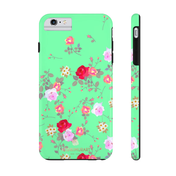 Blue Rose Floral  Print Phone Case, Case Mate Tough Phone Cases-Made in USA - Heidikimurart Limited 