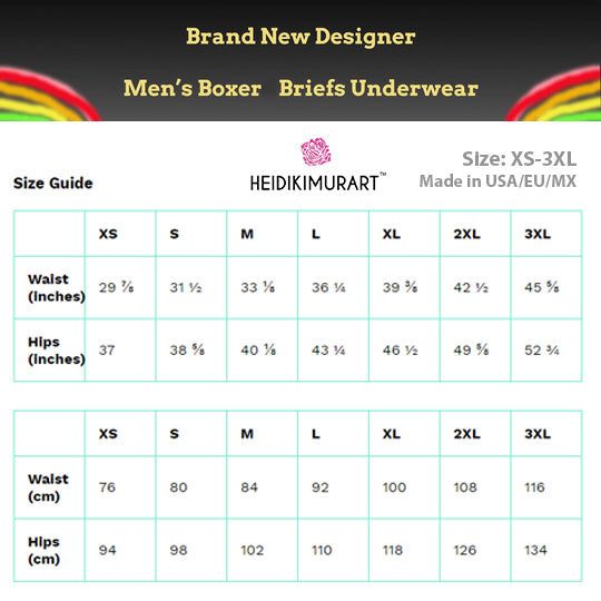 Blue Dragonfly Men's Boxer Briefs, Best Designer Premium Elastic Underwear For Men - Made in USA/EU/MX