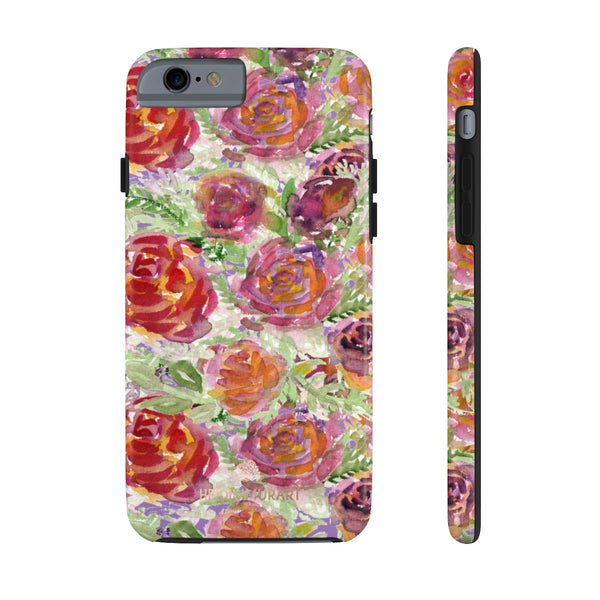 Pastel Purple Garden Rose Floral Print Phone Case, Flower Case Mate Tough Phone Cases-Made in USA - Heidikimurart Limited 