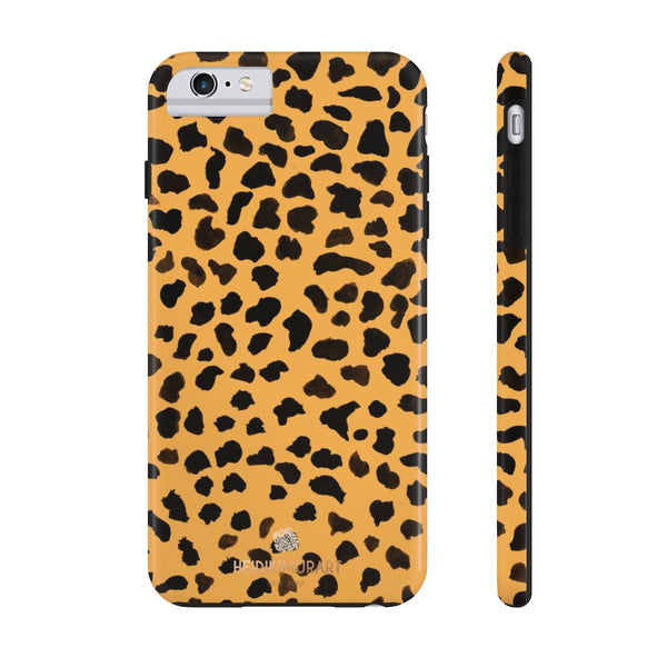 Brown Leopard Print Phone Case, Animal Print Case Mate Tough Phone Cases-Made in USA - Heidikimurart Limited 