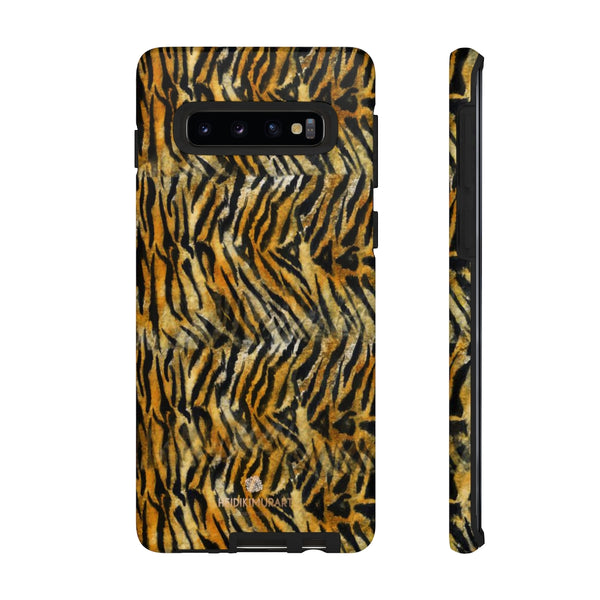 Tiger Striped Print Tough Cases, Designer Phone Case-Made in USA-Phone Case-Printify-Samsung Galaxy S10-Matte-Heidi Kimura Art LLC