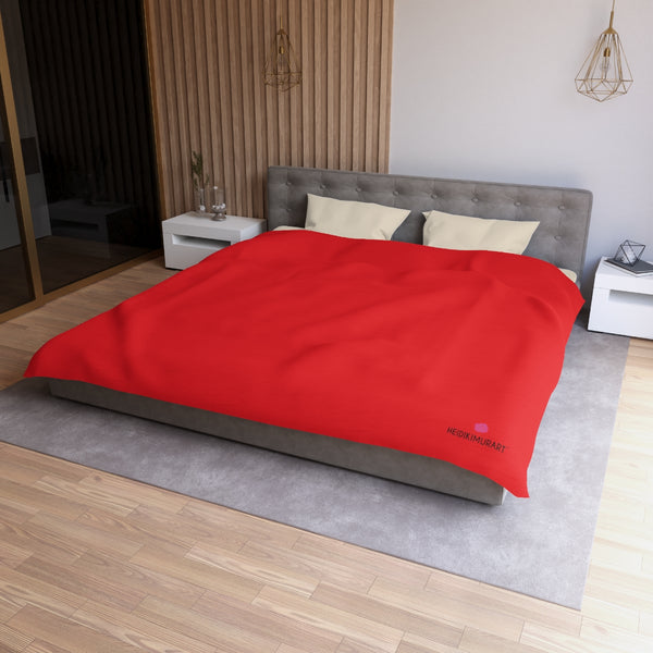 Red Color Duvet Cover,  Solid Color Best Microfiber Duvet Cover