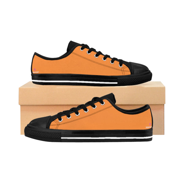 Orange Solid Color Women's Sneakers