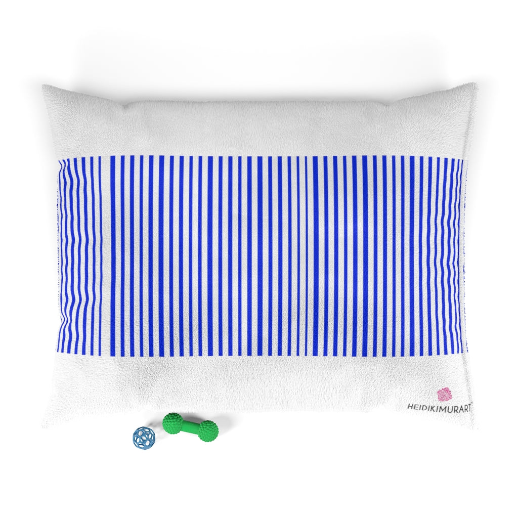 Blue Striped Pet Bed - Heidikimurart Limited 