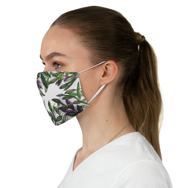 Tropical Leaf Print Face Mask, Adult Designer Premium Fabric Face Mask-Made in USA-Accessories-Printify-One size-Heidi Kimura Art LLC Tropical Leaf Print Face Mask, Floral Haiwaiian Style Adult Modern Face Mask For Vegan Lovers, Fashion Face Mask For Men/ Women, Designer Premium Quality Modern Polyester Fashion 7.25" x 4.63" Fabric Non-Medical Reusable Washable Chic One-Size Face Mask With 2 Layers For Adults With Elastic Loops-Made in USA