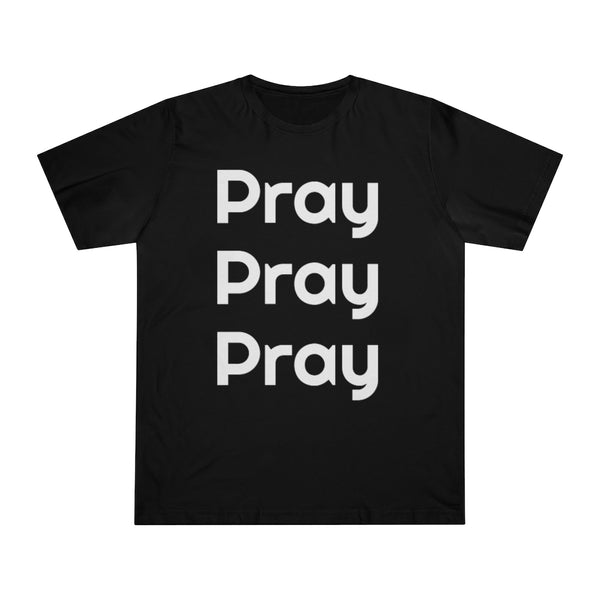 Pray Christian Unisex Tee, Best Unisex Deluxe Christian Religious T-shirt For Men or Women (US Size: XS-3XL)