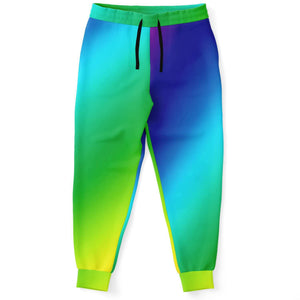 Rainbow Ombre Joggers, Men or Women's Sweatpants-Athletic Jogger - AOP-Subliminator-XS-Heidi Kimura Art LLC
