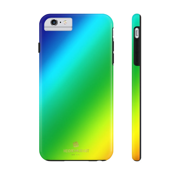 Bright Rainbow Print Phone Case, Gay Pride Case Mate Tough Phone Cases-Made in USA - Heidikimurart Limited 