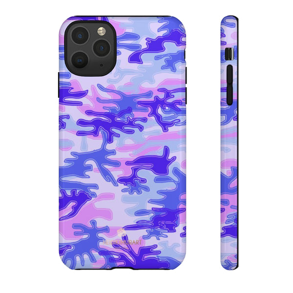 Pastel Purple Camouflage Phone Case, Army Military Print Tough Designer Phone Case -Made in USA-Phone Case-Printify-iPhone 11 Pro Max-Glossy-Heidi Kimura Art LLC