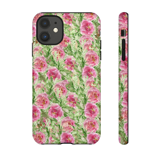 Garden Rose Phone Case, Roses Floral Print Tough Designer Phone Case -Made in USA-Phone Case-Printify-iPhone 11-Glossy-Heidi Kimura Art LLC
