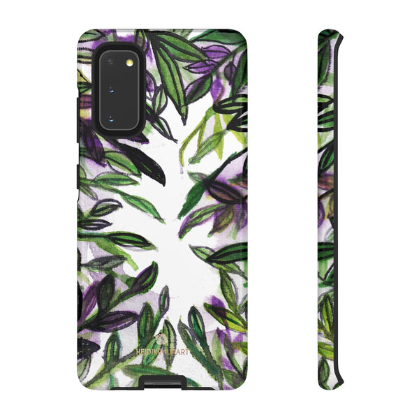 Tropical Leave Print Tough Cases, Designer Phone Case-Made in USA-Phone Case-Printify-Samsung Galaxy S20-Glossy-Heidi Kimura Art LLC