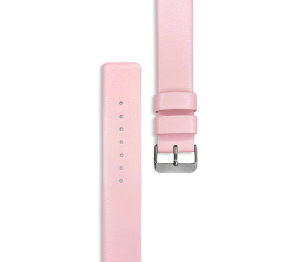 Genuine Leather or Stainless Steel Designer Premium Watch Band Strap For Watches-Watch Band-Mens 40mm-Pink Leather w/ Silver Hardware-Heidi Kimura Art LLC