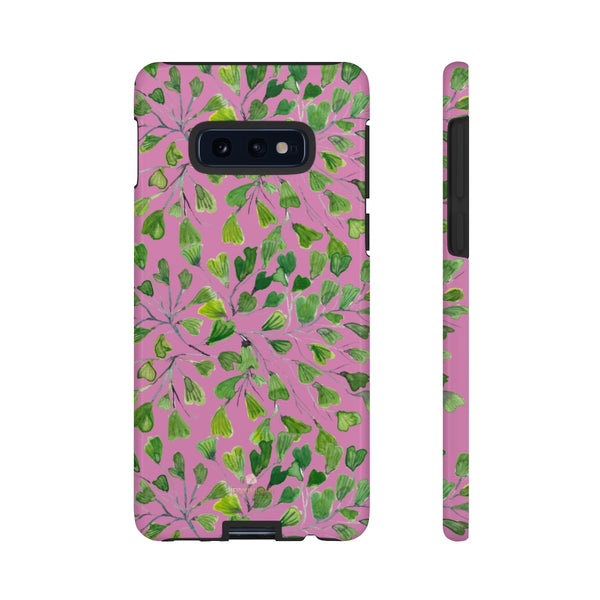 Blue Maidenhair Fern Tough Cases, Green Leaf Print Phone Case-Made in USA-Phone Case-Printify-Samsung Galaxy S10E-Glossy-Heidi Kimura Art LLC