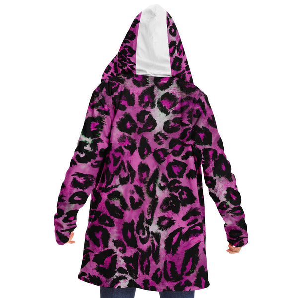 Red Leopard Unisex Cloak Jacket - Heidikimurart Limited 