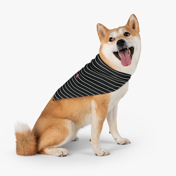 Striped Pet Bandana, Designer Pet Accessories For Indoor/ Outdoor Dogs or Cats - Printed in USA For Cat/ Dog Dads and Mom Pet Owners, Dog Birthday Bandana, Small Dog Bandana, Best Dog Bandanas, Unique Dog Bandanas 