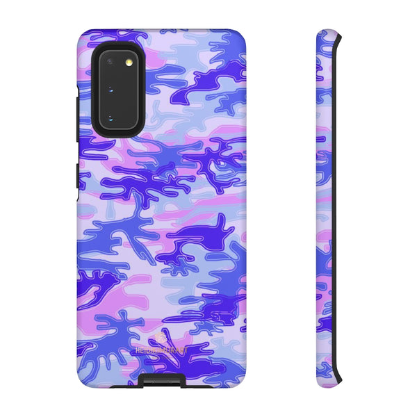 Pastel Purple Camouflage Phone Case, Army Military Print Tough Designer Phone Case -Made in USA-Phone Case-Printify-Samsung Galaxy S20-Matte-Heidi Kimura Art LLC