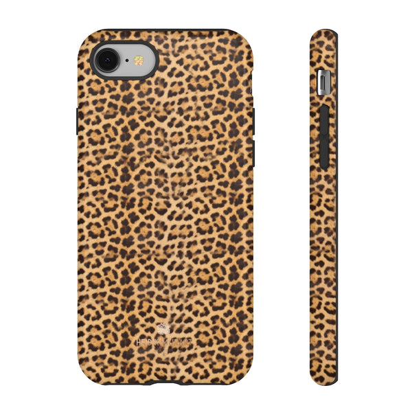 Leopard Animal Print Tough Cases, Designer Phone Case-Made in USA-Phone Case-Printify-iPhone 8-Glossy-Heidi Kimura Art LLC