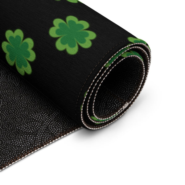 Black Green Clover Dornier Rug