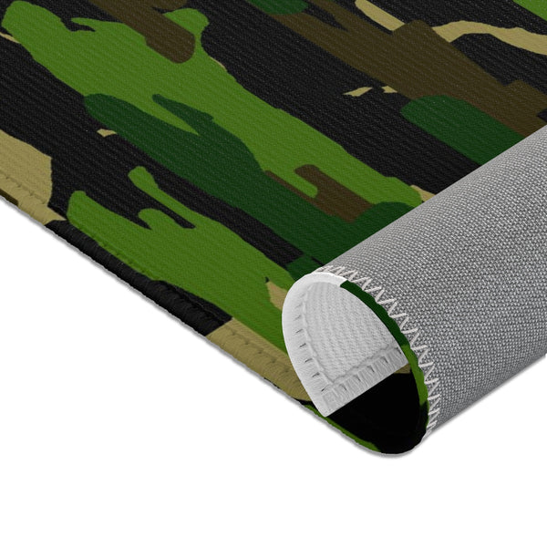 Camouflage Military Army Print Designer 24x36, 36x60, 48x72 inches Area Rugs - Printed in USA-Area Rug-Heidi Kimura Art LLC