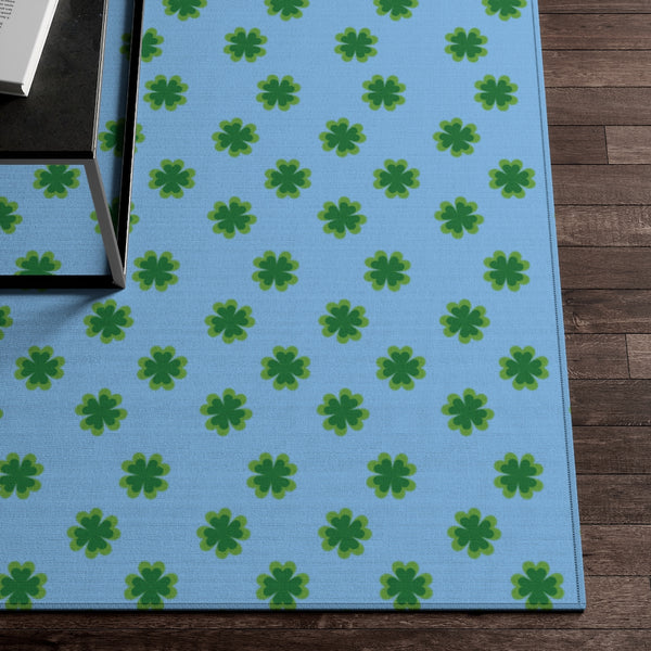 Blue Green Clover Dornier Rug