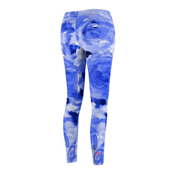 Blue Abstract Women's Casual Leggings