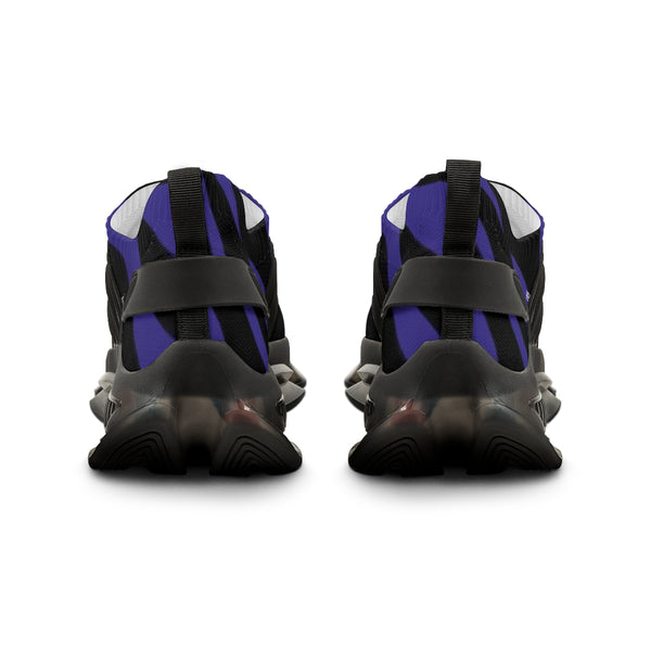 Purple Zebra Print Men's Shoes, Best Zebra Stripes Animal Print Best Comfy Men's Mesh-Knit Designer Premium Laced Up Breathable Comfy Sports Sneakers Shoes (US Size: 5-12)
