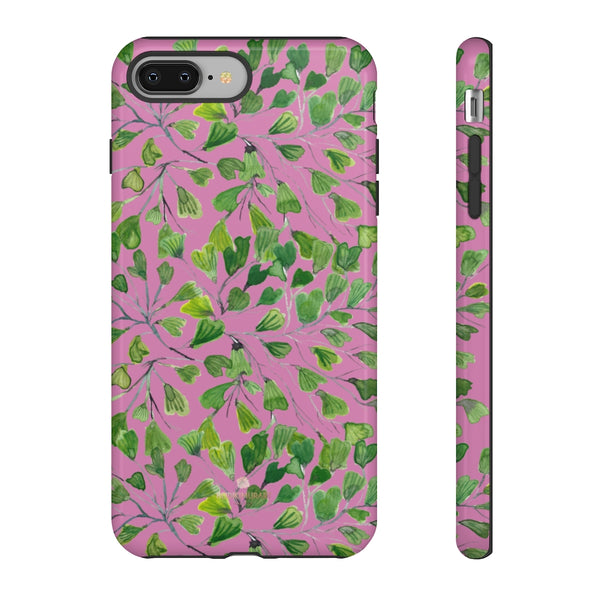 Blue Maidenhair Fern Tough Cases, Green Leaf Print Phone Case-Made in USA-Phone Case-Printify-iPhone 8 Plus-Glossy-Heidi Kimura Art LLC