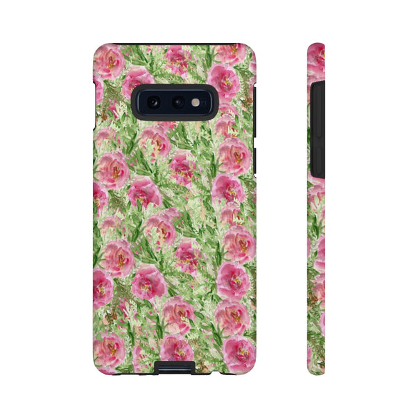 Garden Rose Phone Case, Roses Floral Print Tough Designer Phone Case -Made in USA-Phone Case-Printify-Samsung Galaxy S10E-Glossy-Heidi Kimura Art LLC