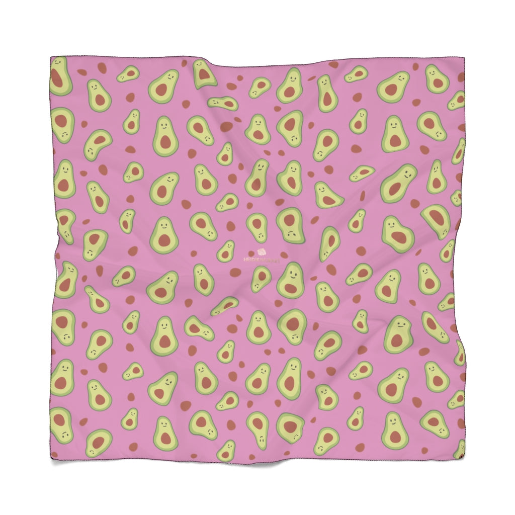 Avocado Print Poly Scarf, Vegan Inspired Lightweight Fashion Accessories- Made in USA-Accessories-Printify-Poly Voile-25 x 25 in-Heidi Kimura Art LLC Avocado Print Poly Scarf, Vegan Inspired Lightweight Poly Voile or Poly Chiffon 25"x25" or 50"x50" Luxury Designer Fashion Accessories- Made in USA, Polyester Scarf