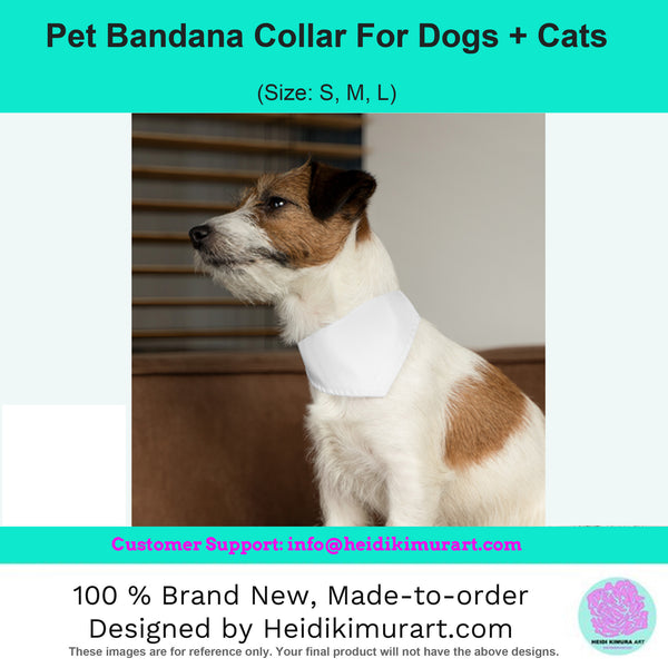 Blue Best Pet Bandana Collar, Navy Blue Mother's Day Special For Cat/ Dog Moms-Printed in USA