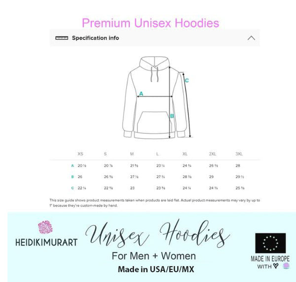 Pink Purple Abstract Unisex Hoodie, Unisex Abstract Print Premium Sweatshirt-Made in USA/ MX/ EU
