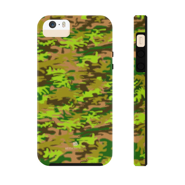Army Green Camo iPhone Case, Case Mate Tough Samsung Galaxy Phone Cases-Phone Case-Printify-iPhone 5/5s/5se Tough-Heidi Kimura Art LLC