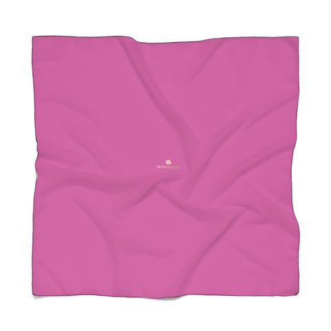 Hot Pink Designer Poly Scarf, Solid Color Lightweight Fashion Accessories- Made in USA-Accessories-Printify-Poly Voile-25 x 25 in-Heidi Kimura Art LLC Hot Pink Poly Scarf, Classic Solid Color Print Lightweight Delicate Sheer Poly Voile or Poly Chiffon 25"x25" or 50"x50" Luxury Designer Fashion Accessories- Made in USA, Fashion Sheer Soft Light Polyester Square Scarf