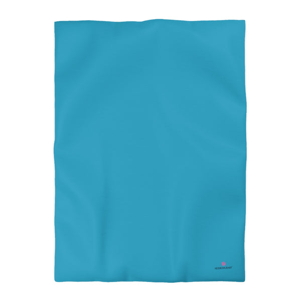 Blue Color Duvet Cover,  Solid Color Best Microfiber Duvet Cover
