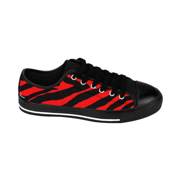 Red Zebra Print Women's Sneakers