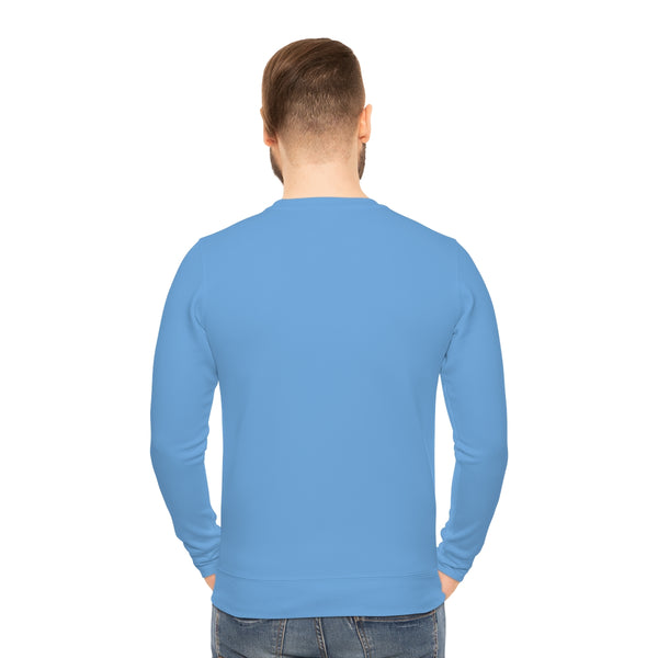 Pastel Blue Men's Shirt, Color Lightweight Men's Sweatshirt, Solid Color Men's Shirt